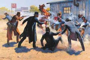 The shoot out at the OK Corral