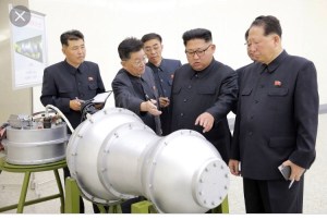 North Koreans with bomb